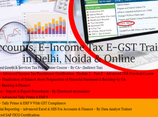 Accounting Course in Delhi, “Learn Direct Tax Code 2025” 110063, Get Valid Certification by SLA